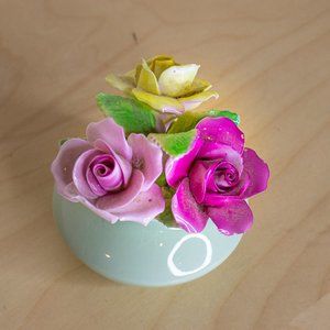 Bone China Porcelain Flower Floral Bouquet
